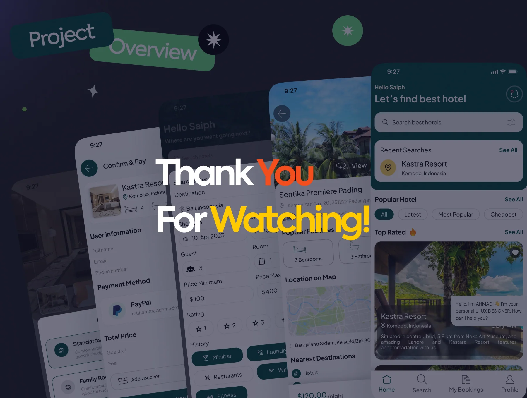 HotelFinder - Hotel Booking Mobile App UI Kit 6