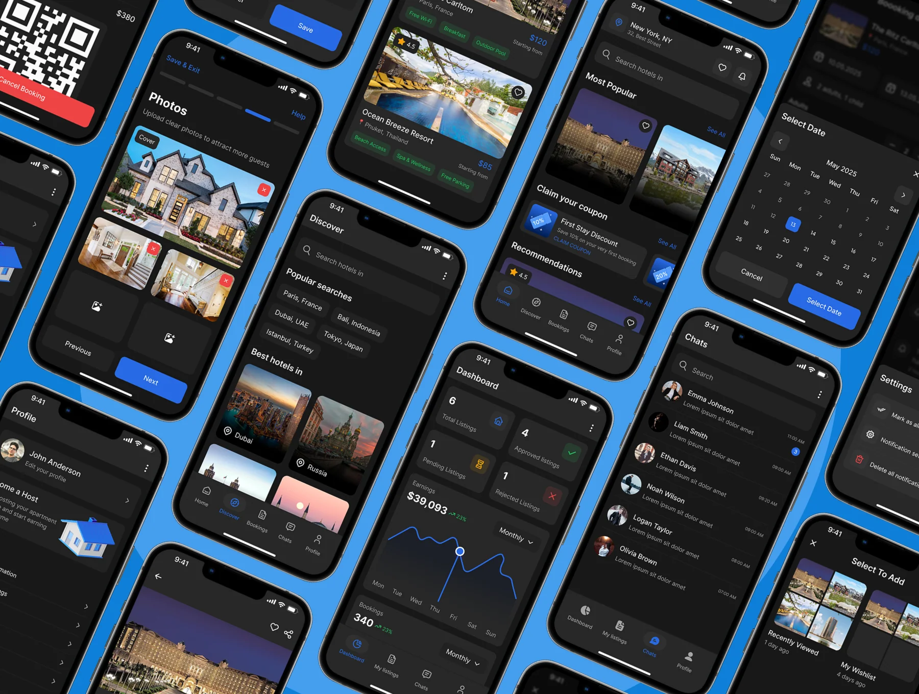 Hotelia - Hotel Booking App UI Kit 7