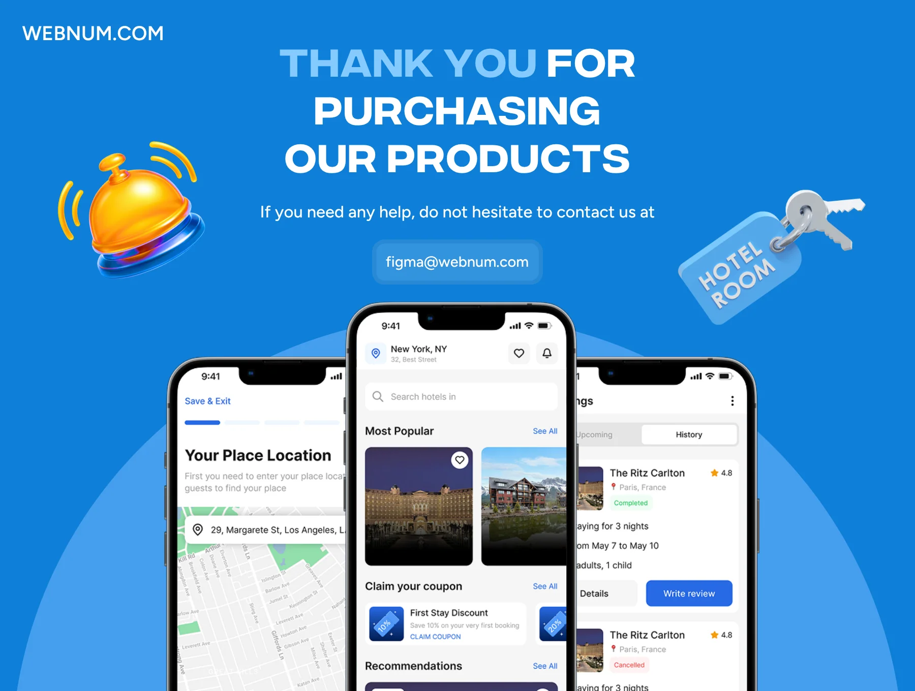 Hotelia - Hotel Booking App UI Kit 8