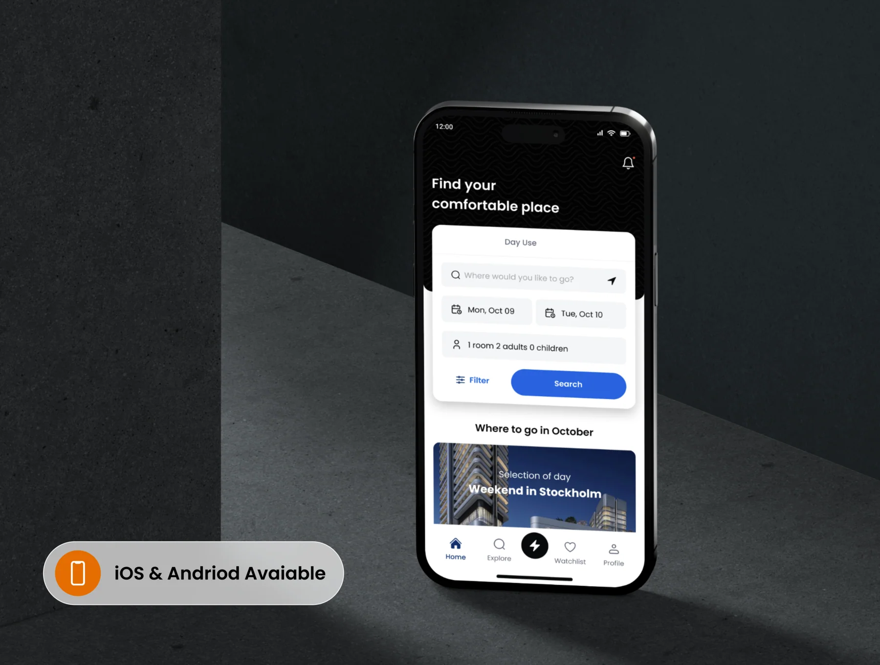 Hotelive-Hotel Booking App UI Kit 2