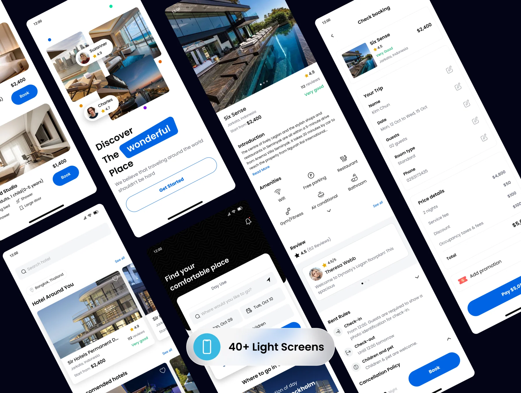 Hotelive-Hotel Booking App UI Kit 4