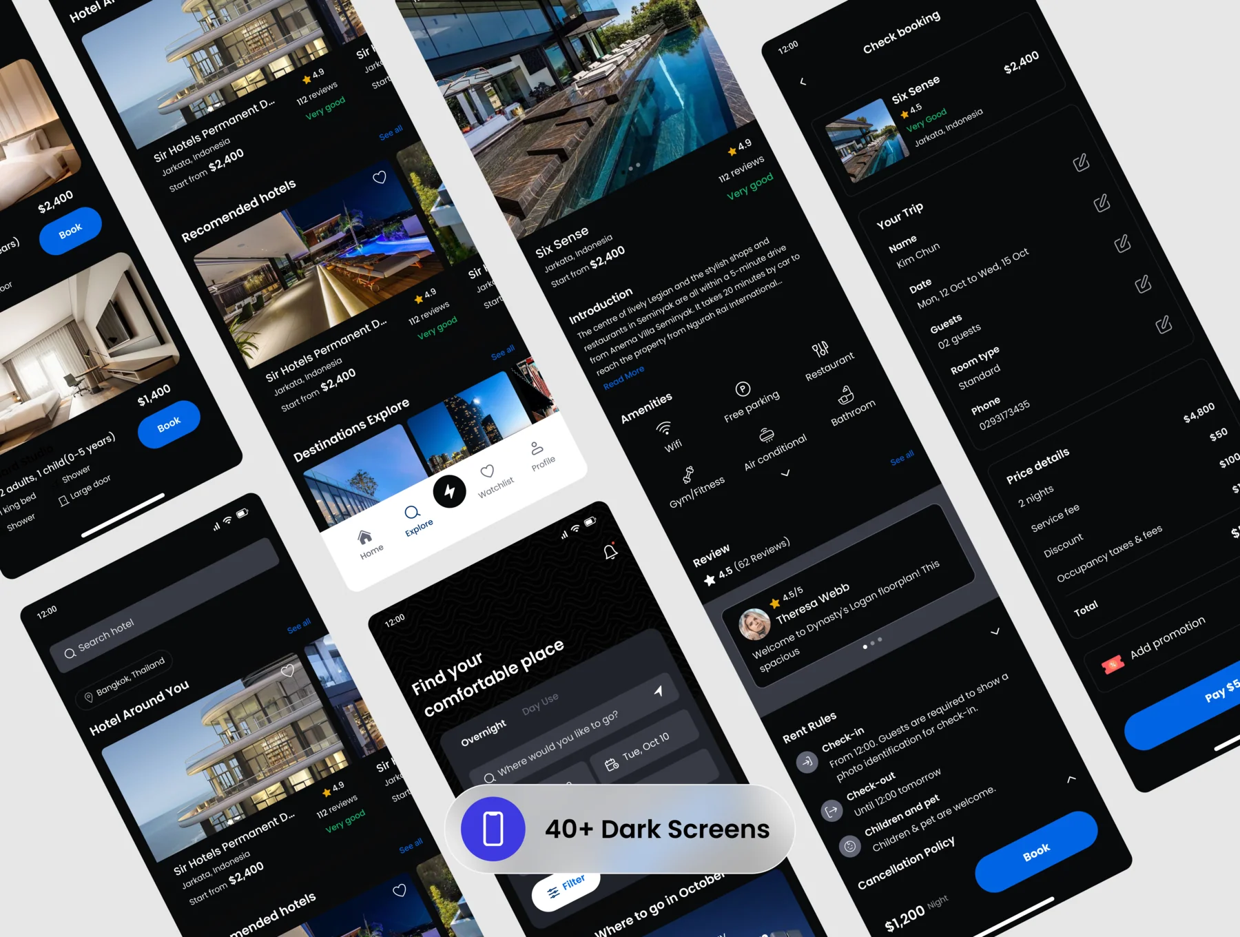 Hotelive-Hotel Booking App UI Kit 5
