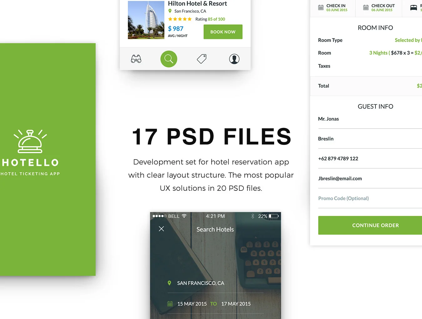 Hotello UI Kit 3
