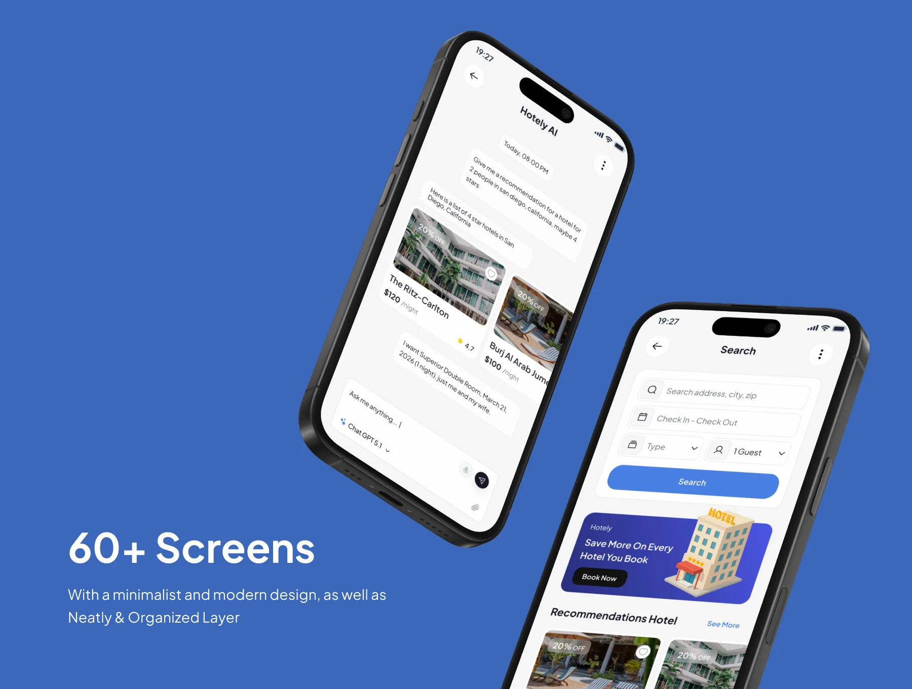 Hotely - AI Hotel Booking App UI Kits 3