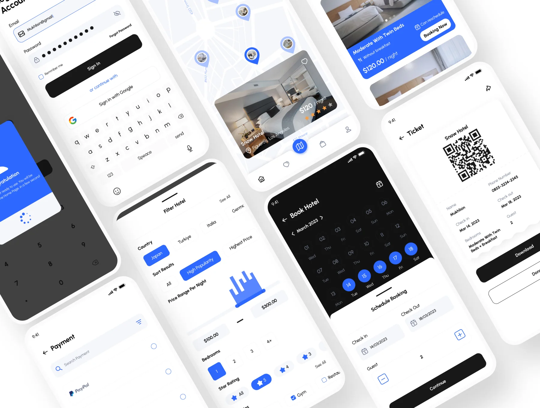 Hoteru - Hotel Booking Mobile App UI Kit 6