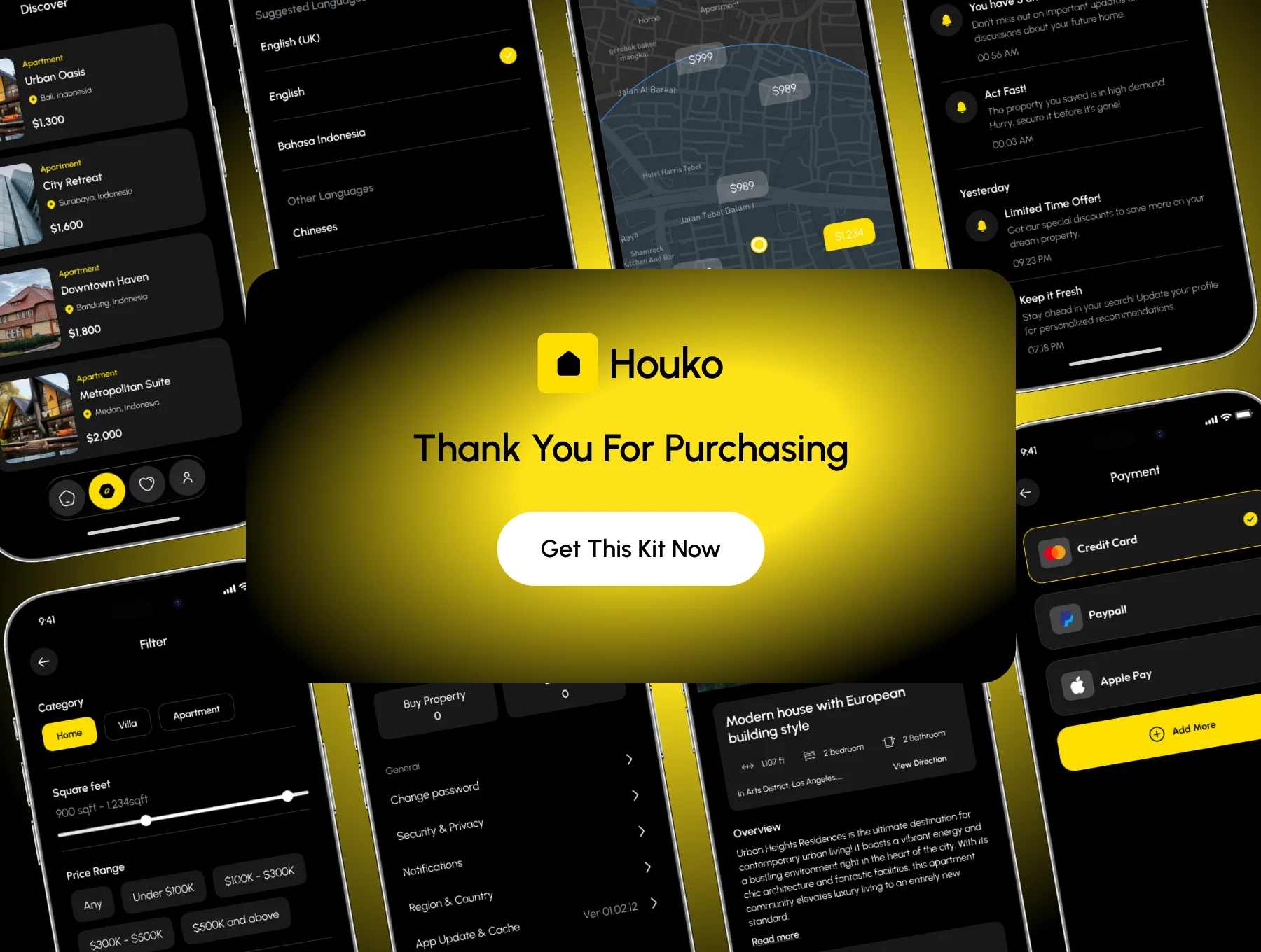 Houko - Real Estate Mobile App UI Kit 6