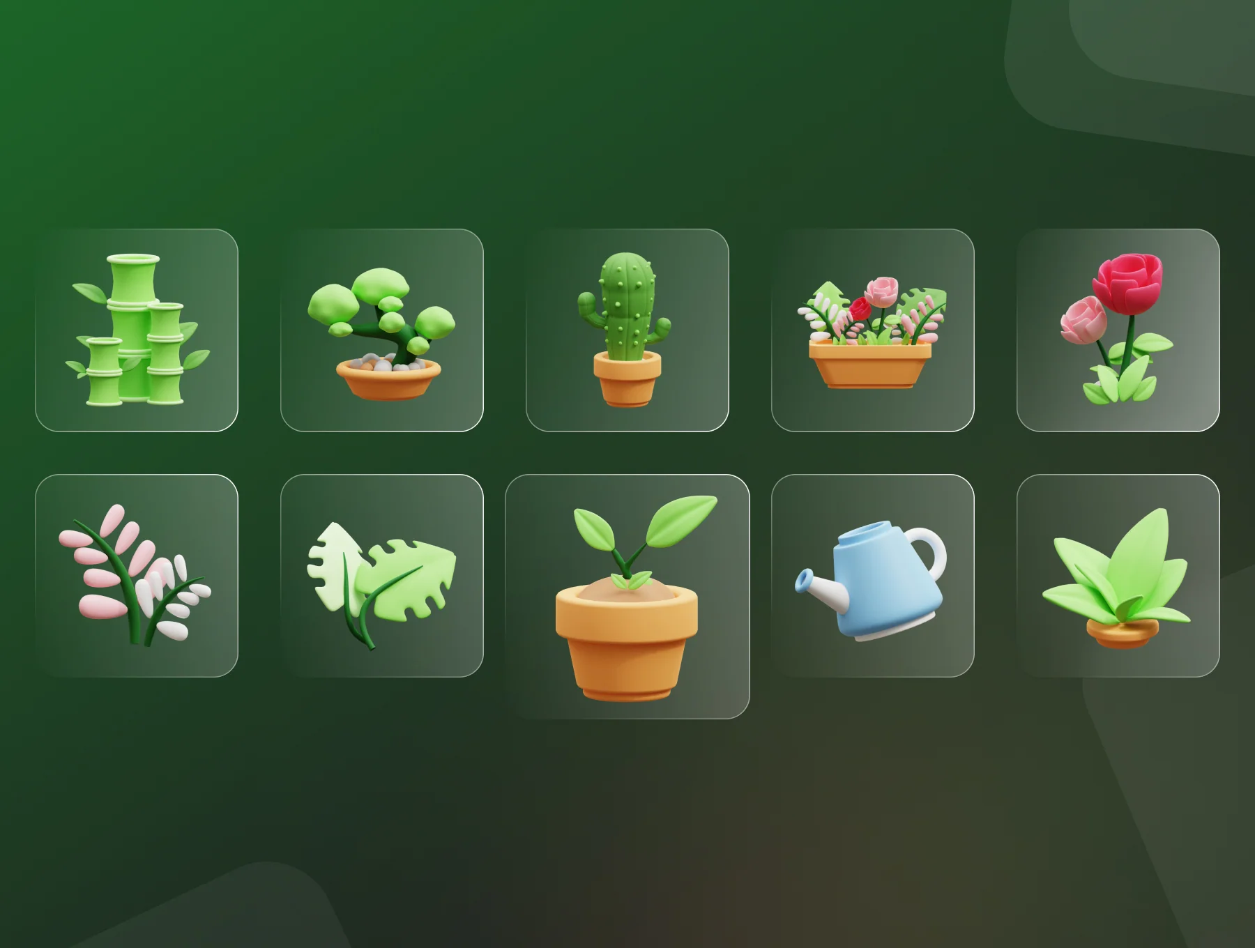 House Plant 3D Icon Pack 7