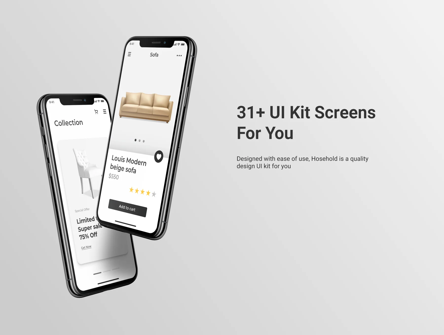 Household - Furniture Application Mobile UI Kit 4