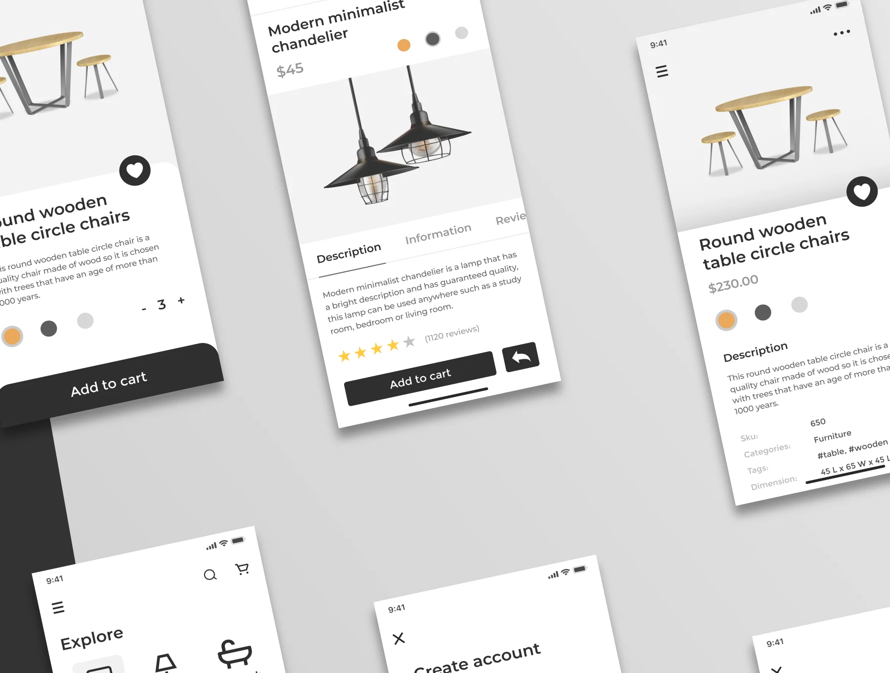 Household - Furniture Application Mobile UI Kit 5