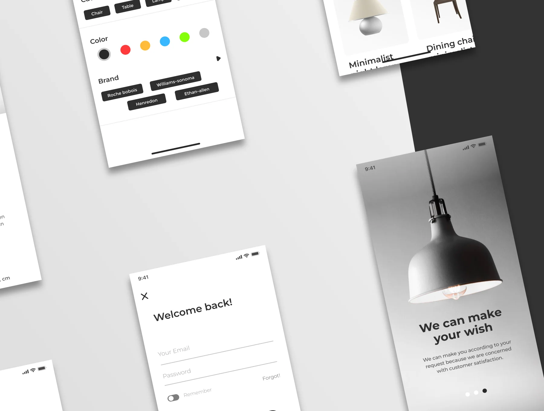 Household - Furniture Application Mobile UI Kit 6
