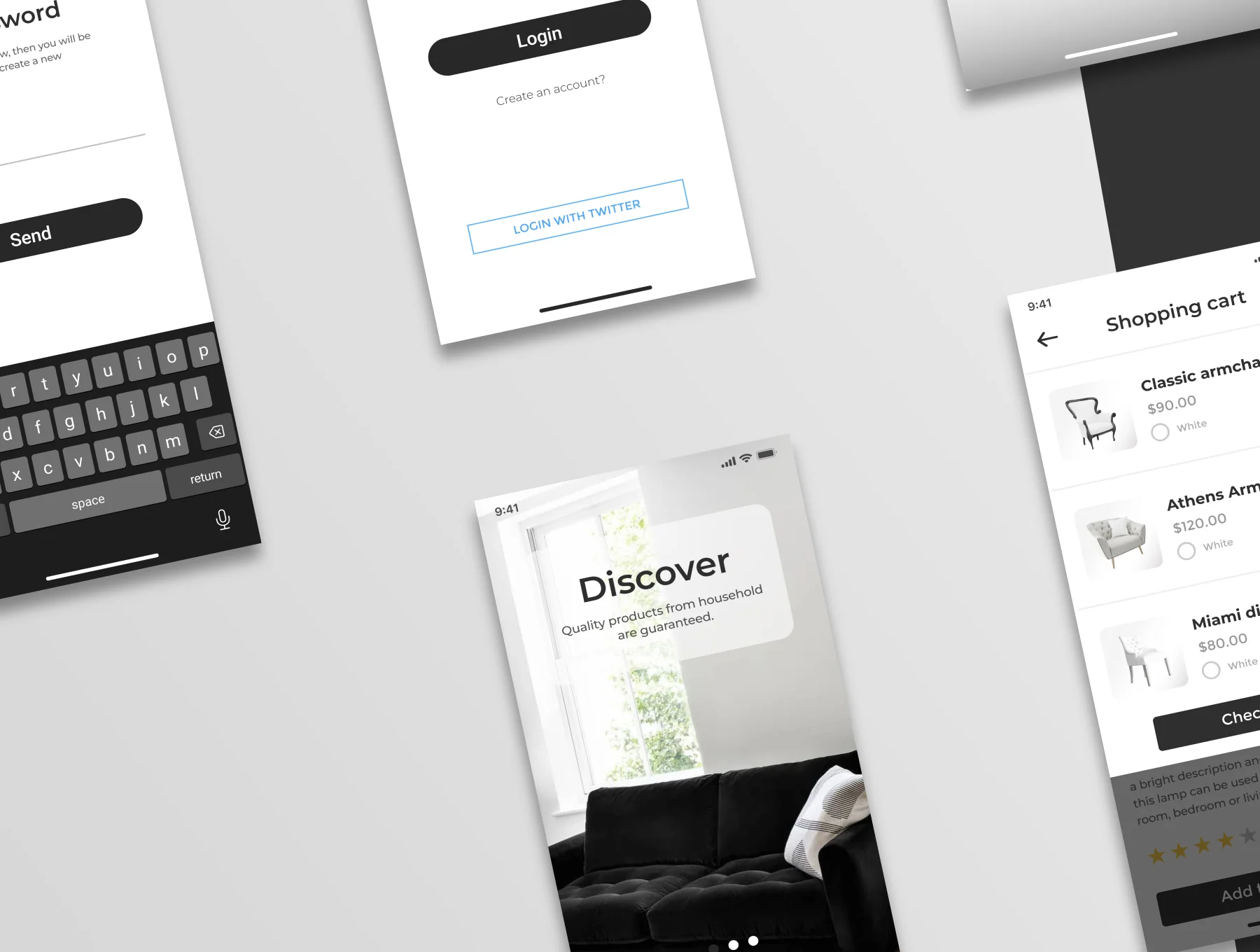 Household - Furniture Application Mobile UI Kit 8