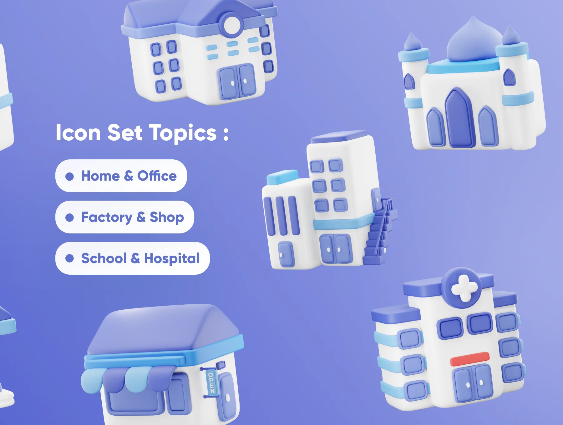 Housely - 3D House Icon Pack 2