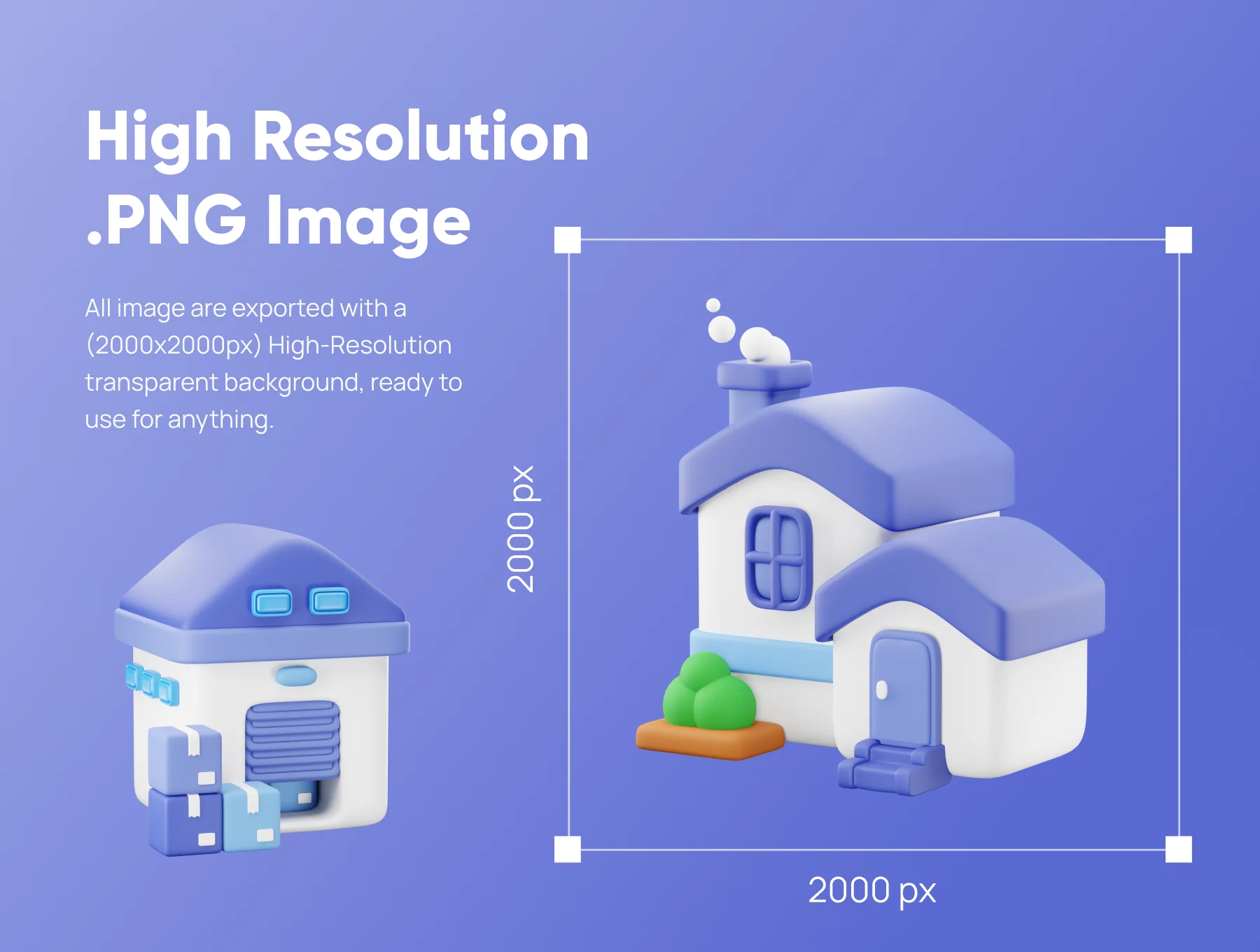 Housely - 3D House Icon Pack 4