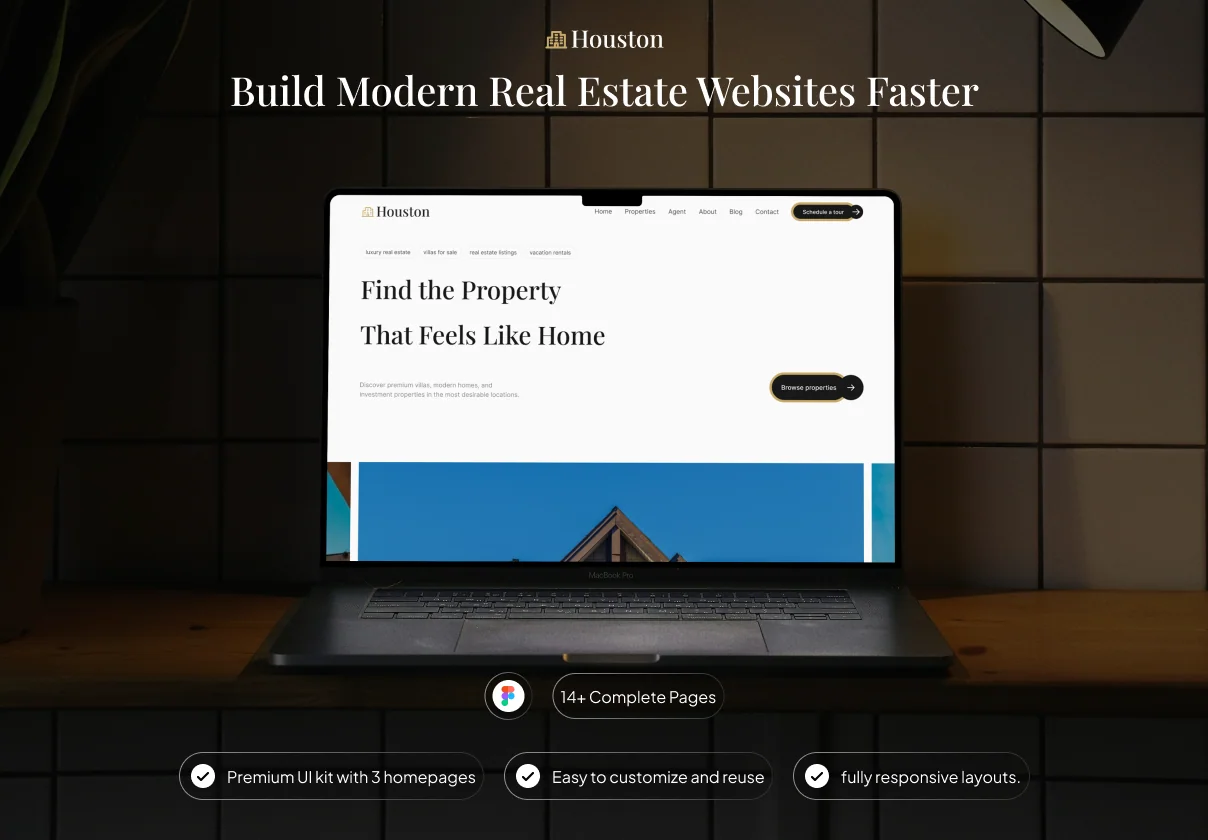 Houston — Real Estate Website UI Kit
