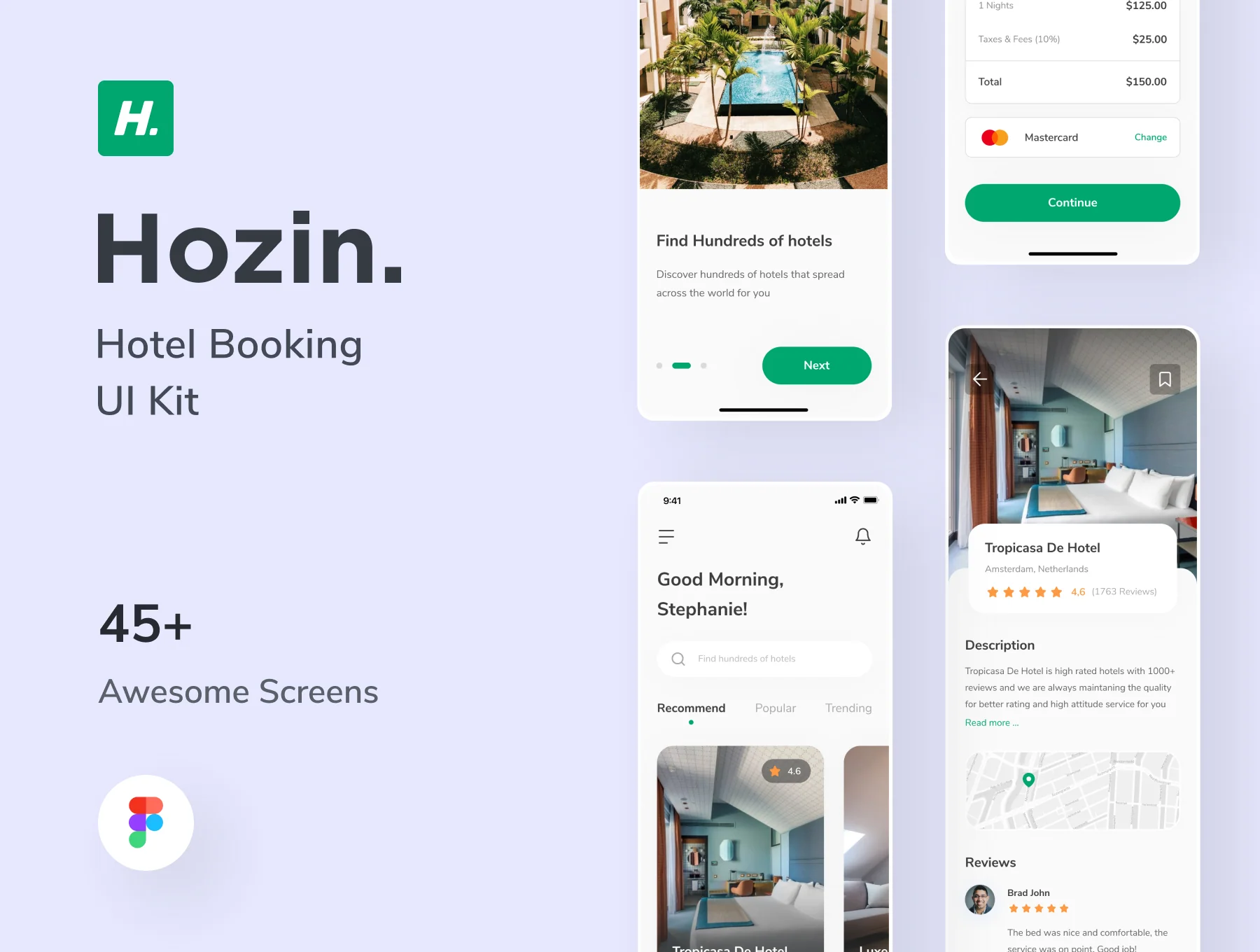 Hozin - Hotel Booking UI Kit