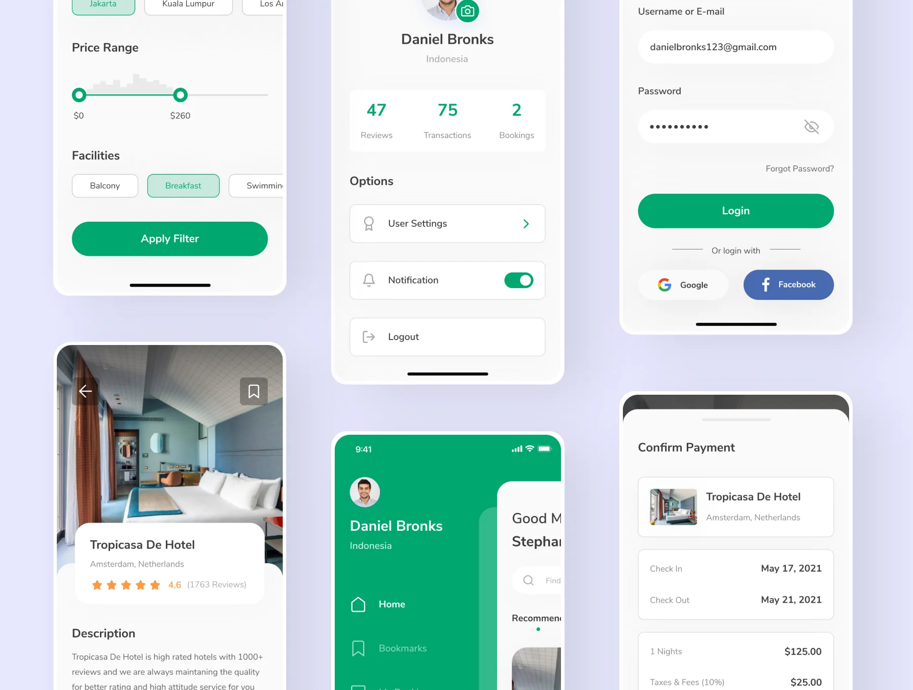Hozin - Hotel Booking UI Kit 6