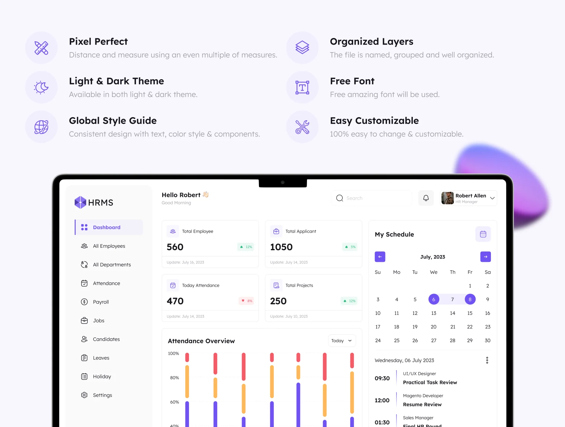 HR Management Admin UI Kit 2