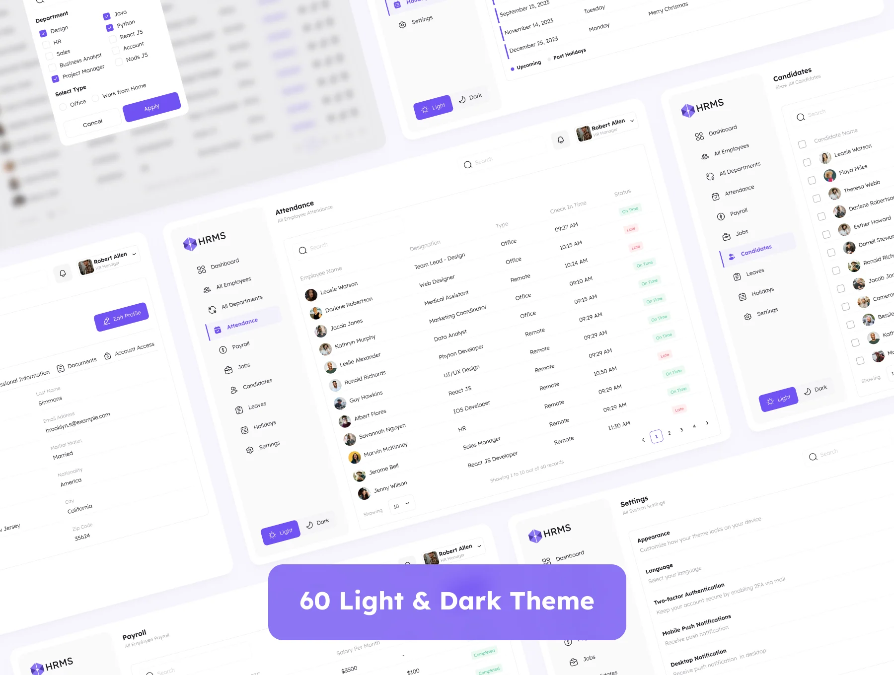 HR Management Admin UI Kit 6