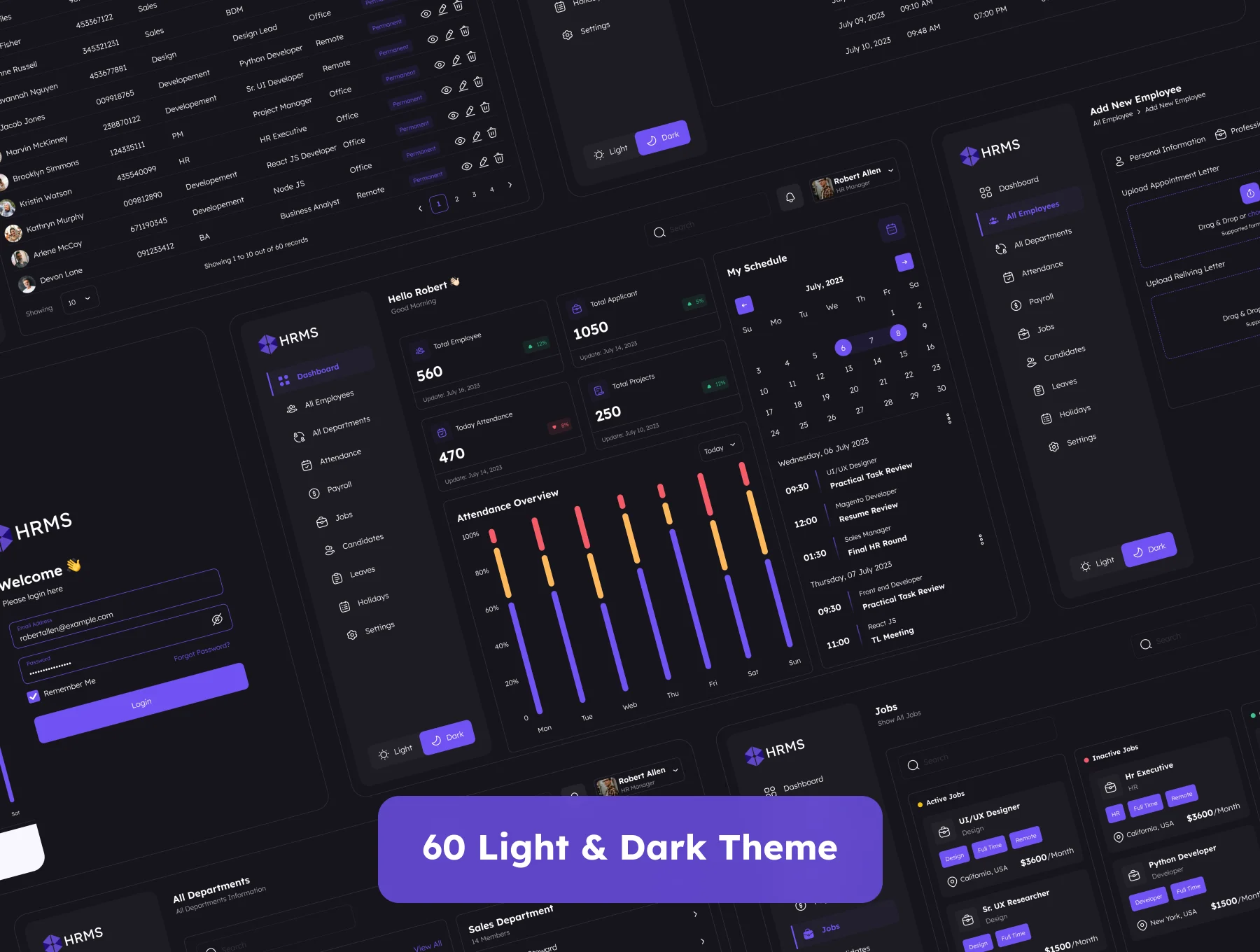 HR Management Admin UI Kit 7