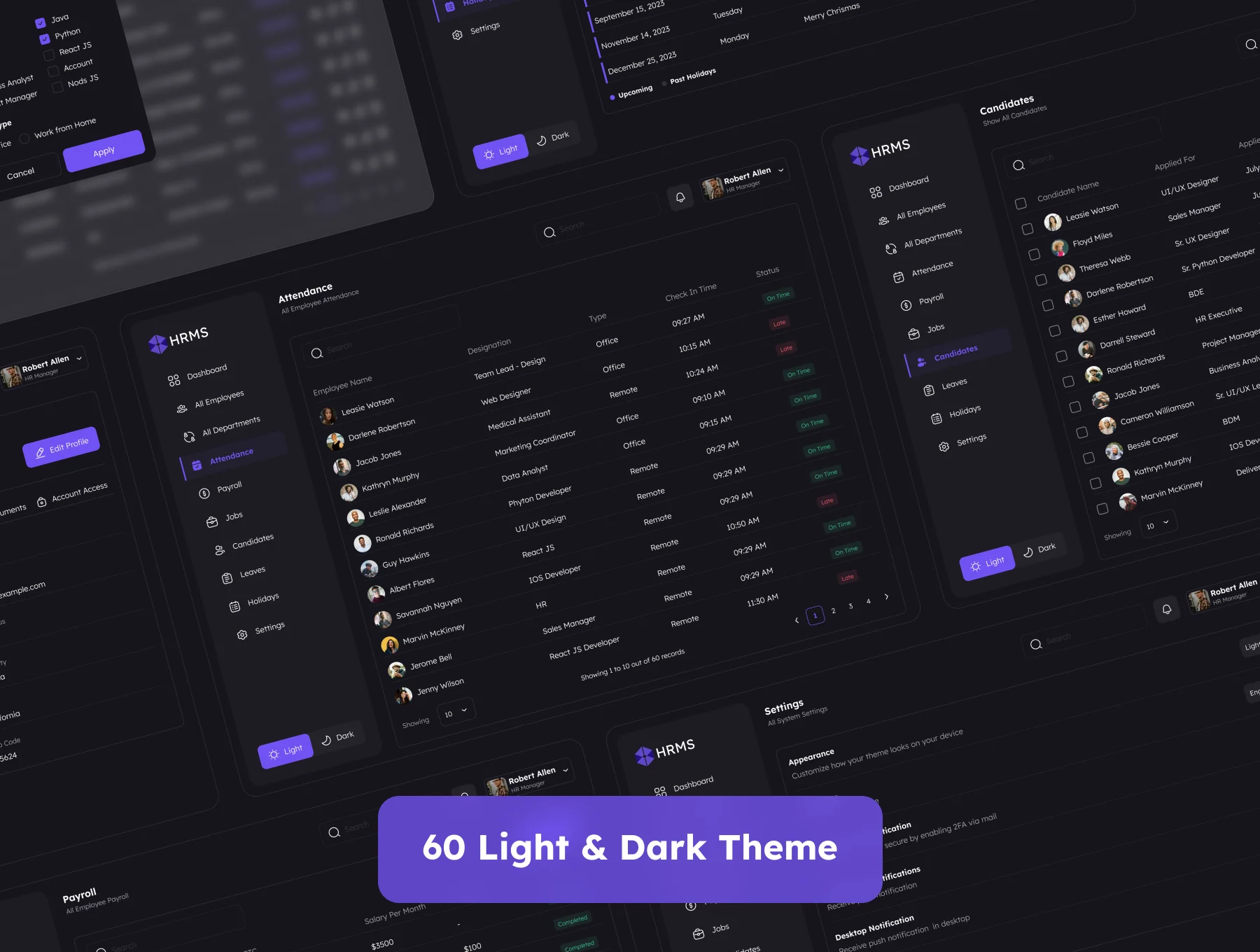 HR Management Admin UI Kit 8