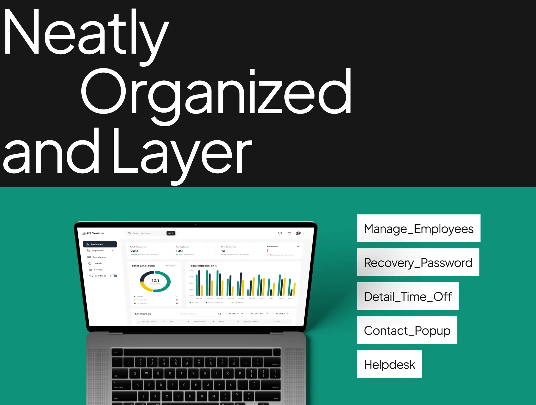 HR Management Dashboard UI Kit 3
