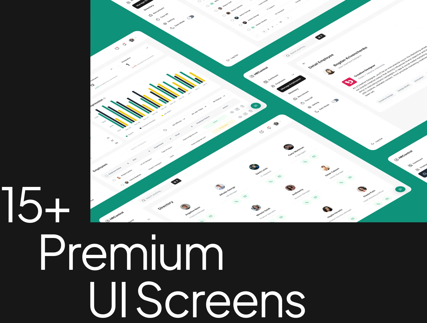 HR Management Dashboard UI Kit 6