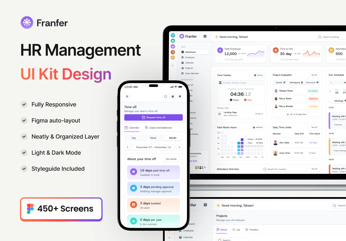 HR Management UI KIT Design