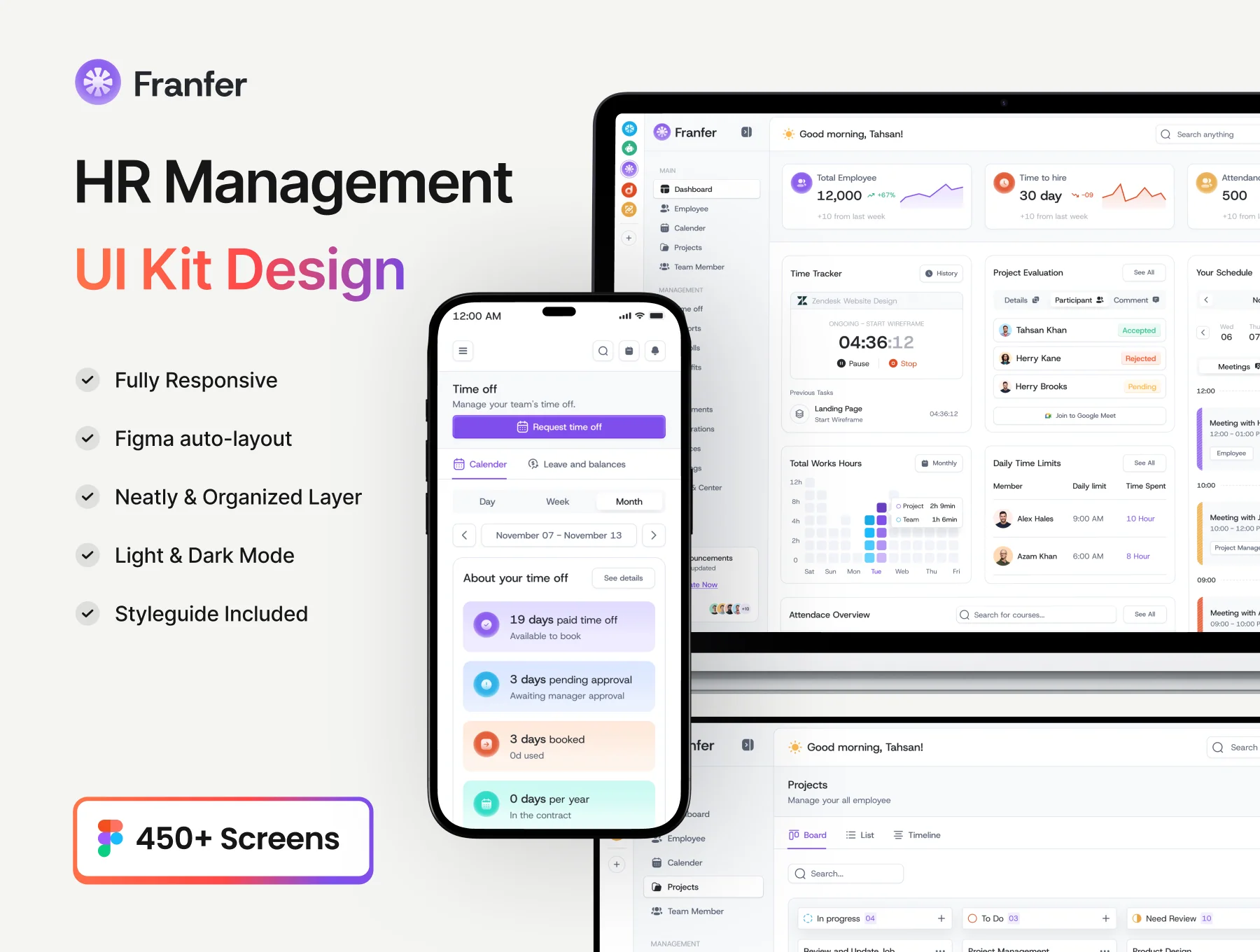 HR Management UI KIT Design