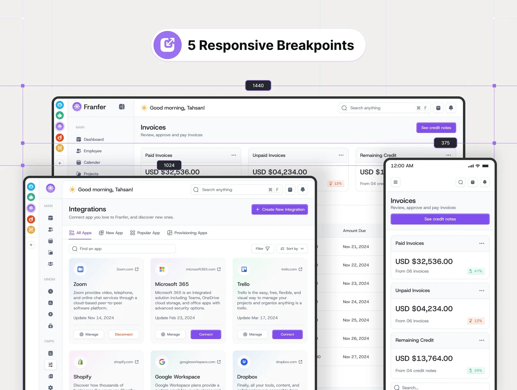 HR Management UI KIT Design 7