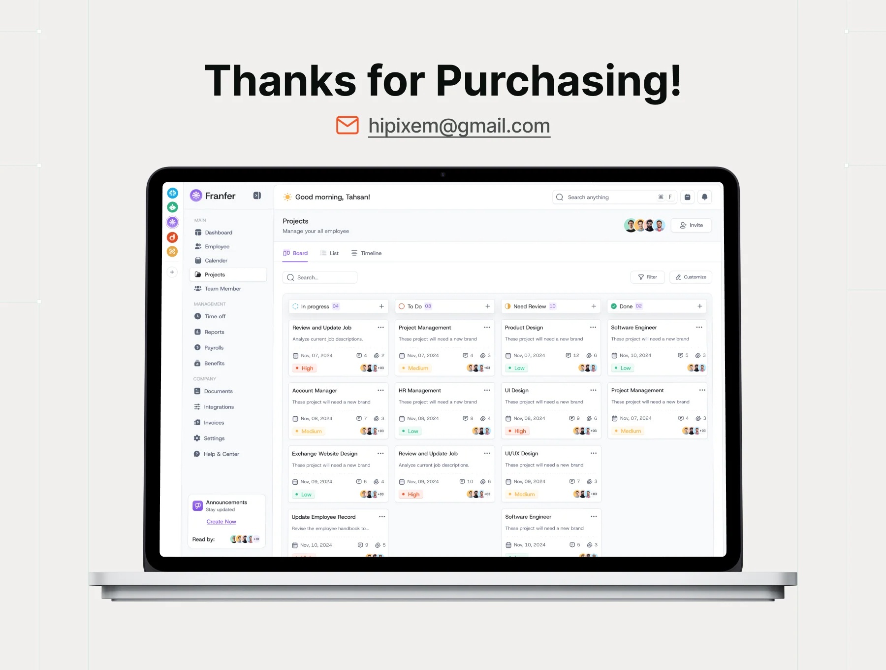 HR Management UI KIT Design 8
