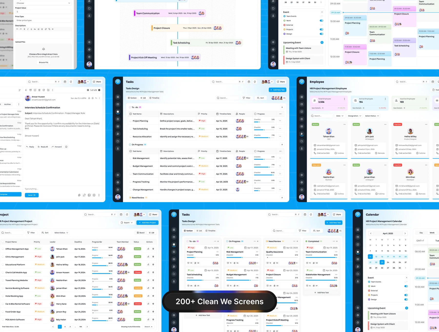 HR Project Management Web App Design 4