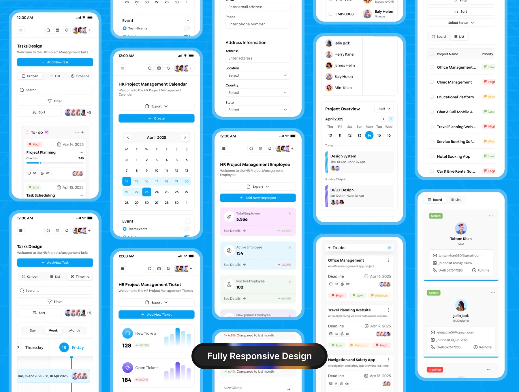 HR Project Management Web App Design 5