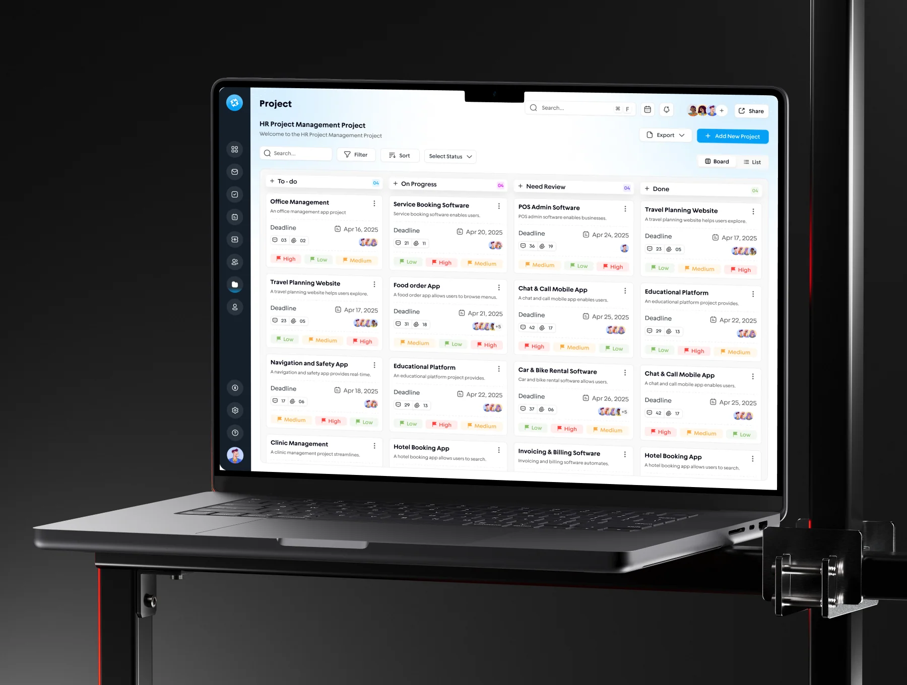 HR Project Management Web App Design 7