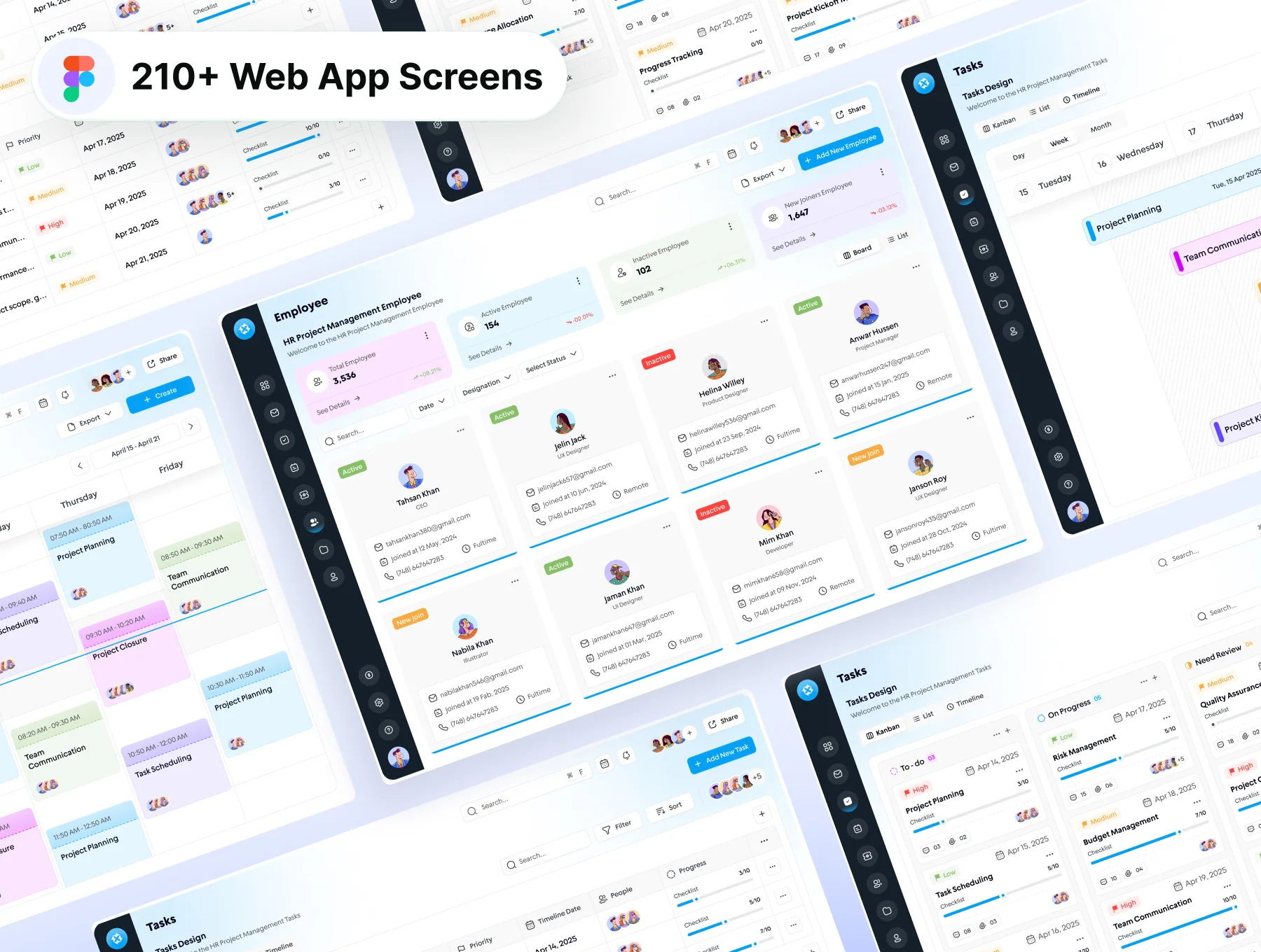 HR Project Management Website & Web App Design 4