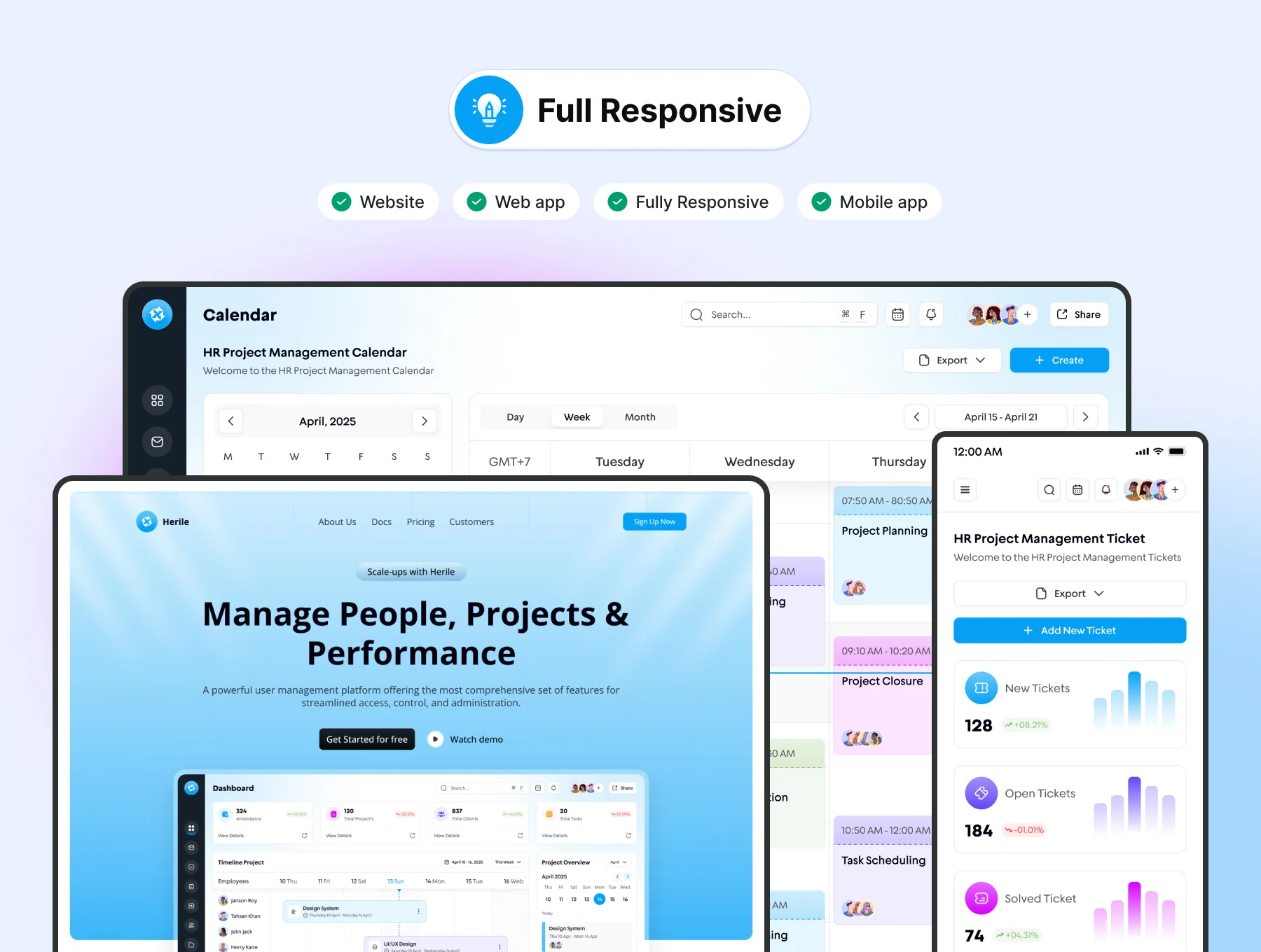 HR Project Management Website & Web App Design 7