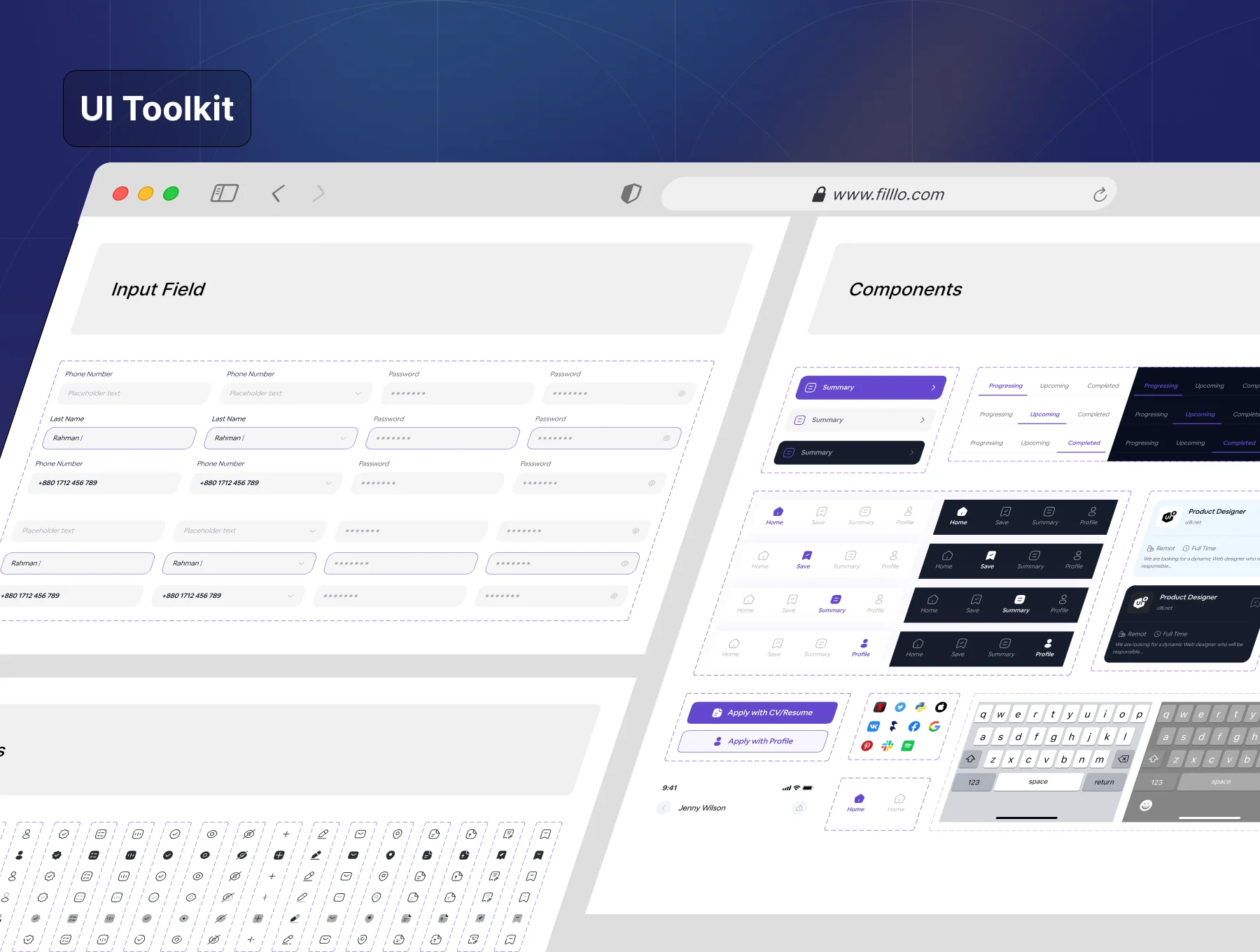 HR & Recruitment App UI Kit 4