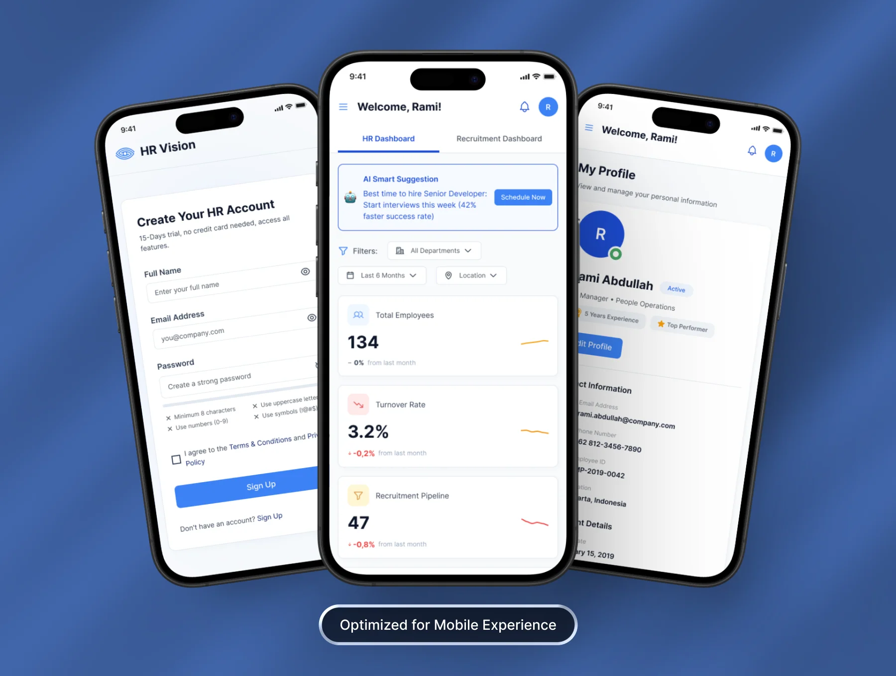 HR Vision - Dashboard UI KIT 6