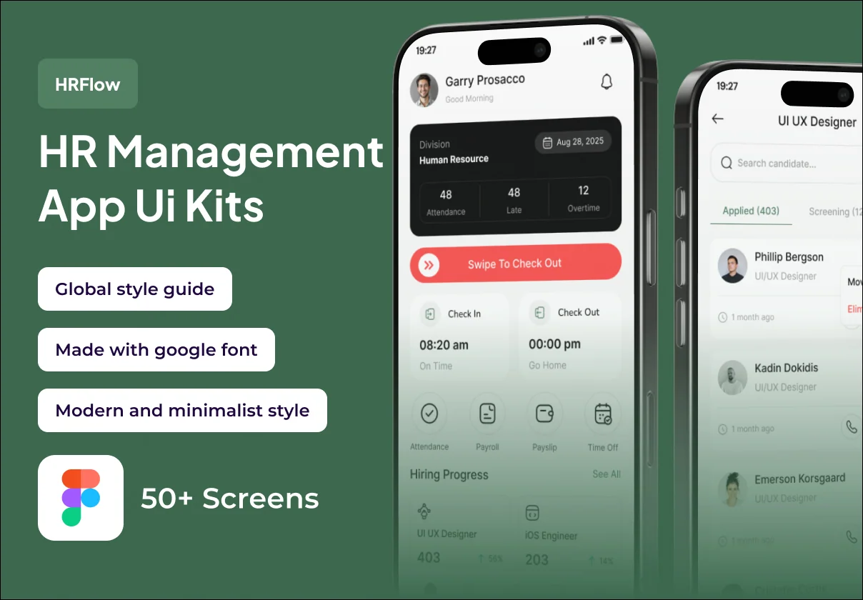 HRFlow - HR Management Premium UI KIts App