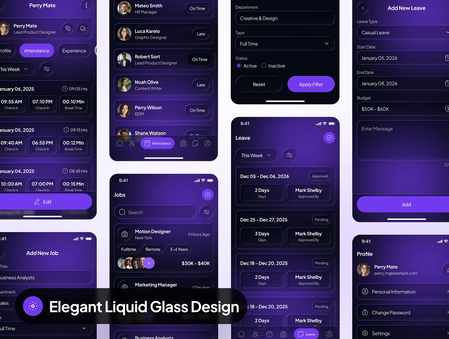 HRMS - HR Management App UI Kit 8