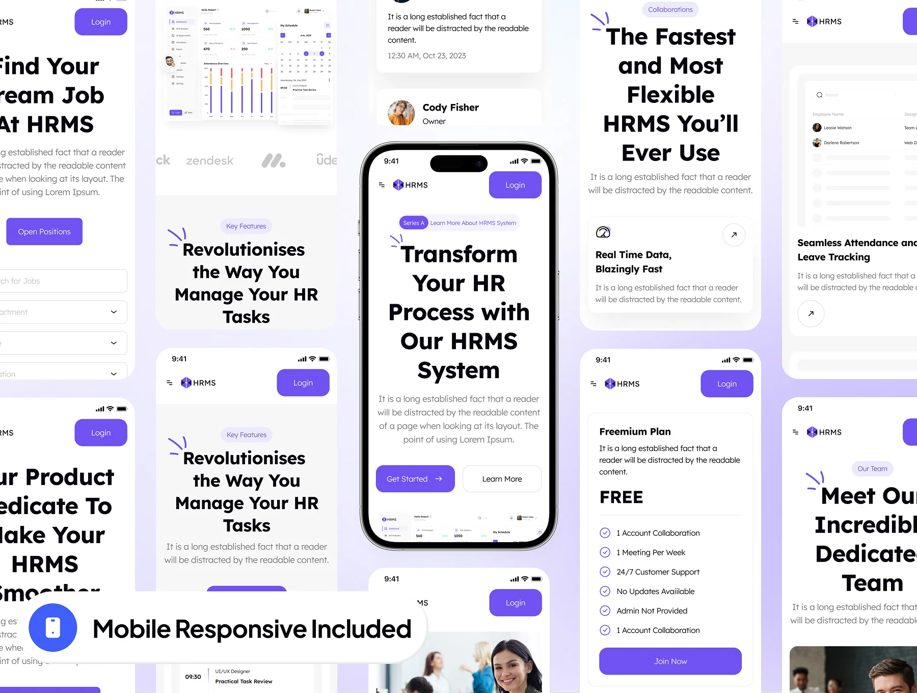 HRMS - SaaS HRMS Management Website Framer Template 9