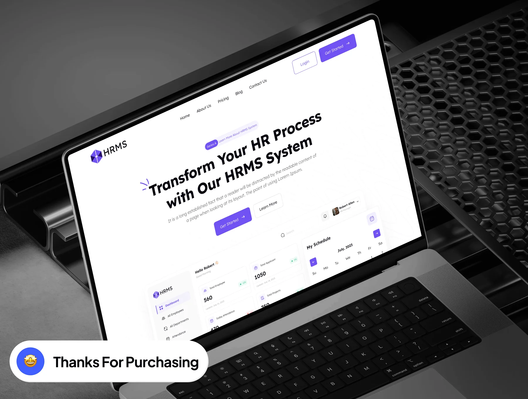 HRMS - SaaS HRMS Management Website Framer Template 10