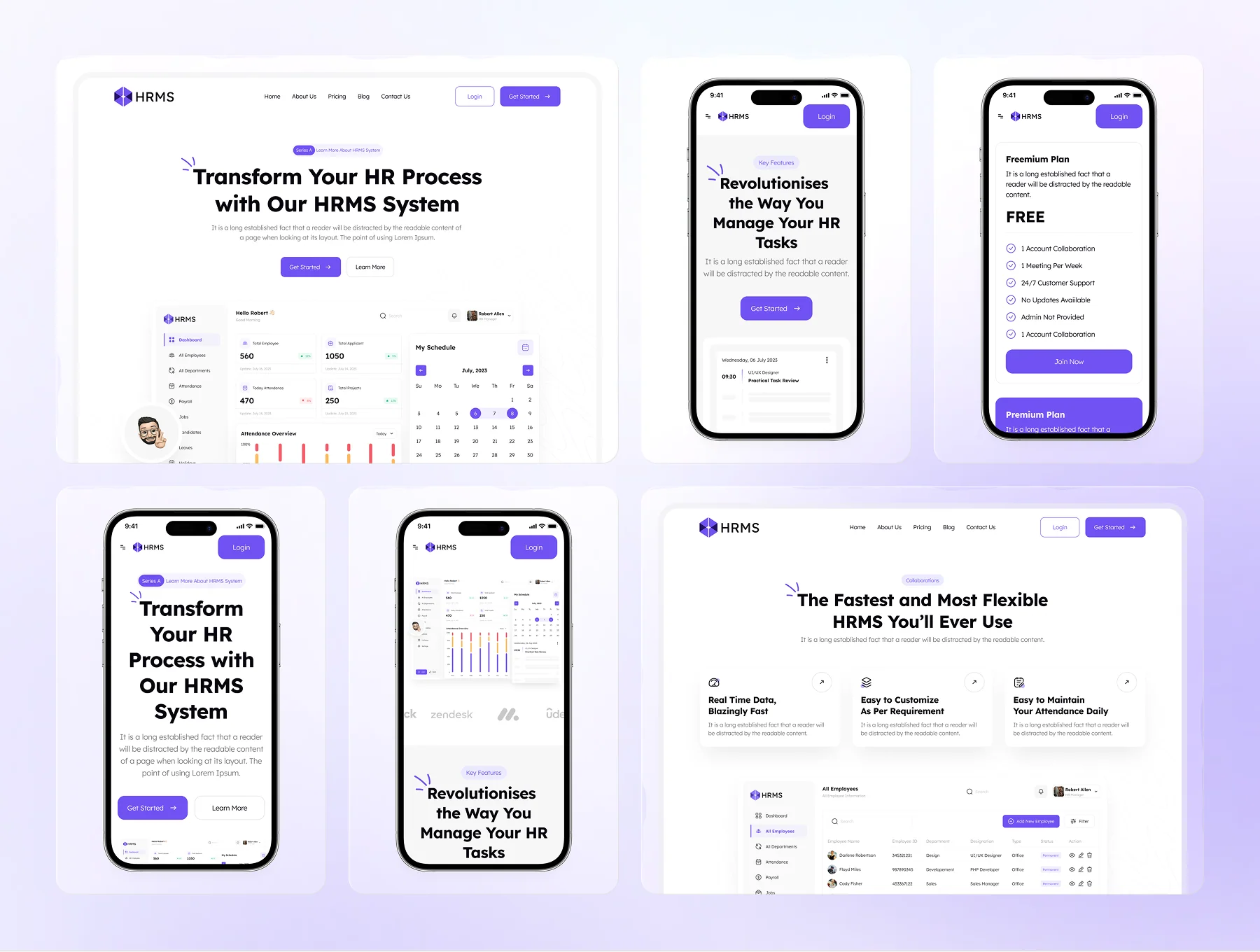 HRMS - SaaS HRMS Management Website Framer Template 3