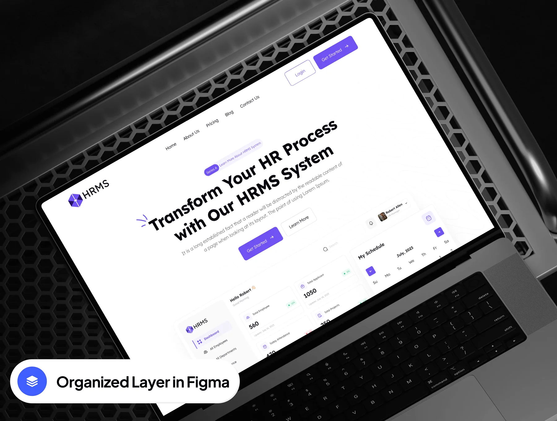 HRMS - SaaS HRMS Management Website Framer Template 6