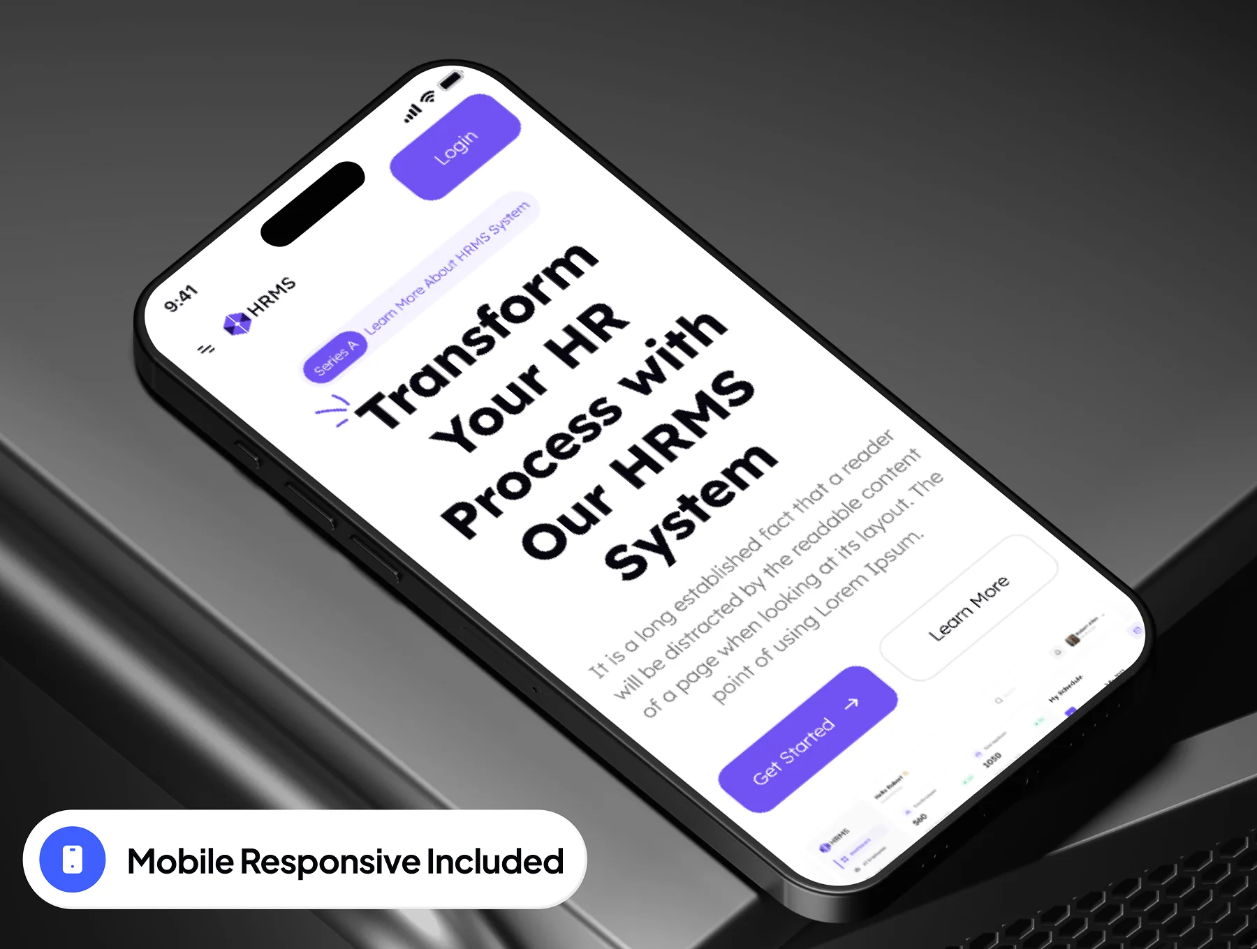 HRMS - SaaS HRMS Management Website Framer Template 7