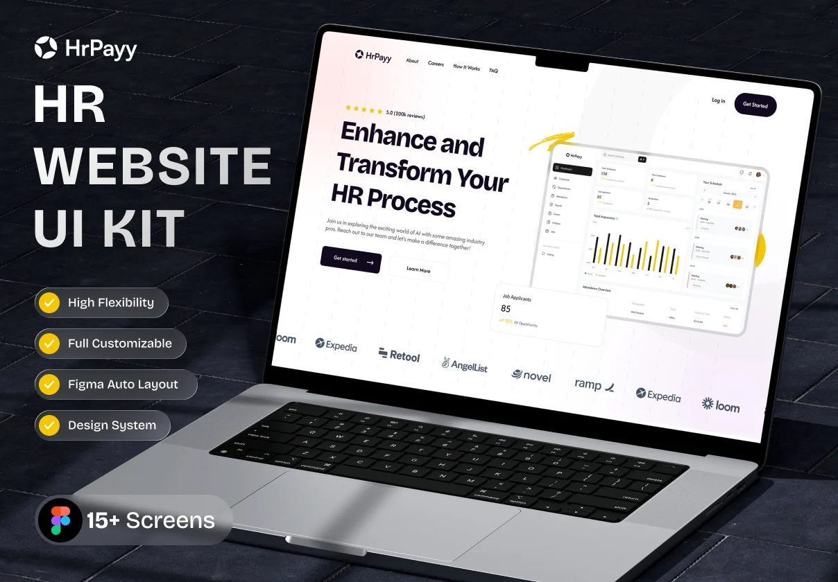 HrPayy - Hr Website UI Kit