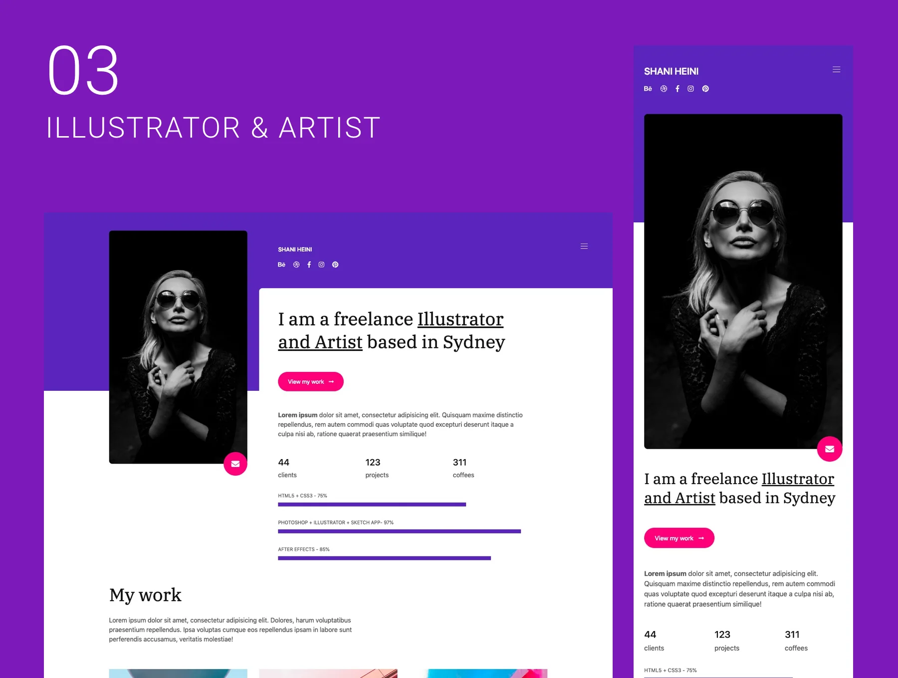 HTML Onepage Freelance Bundle 5