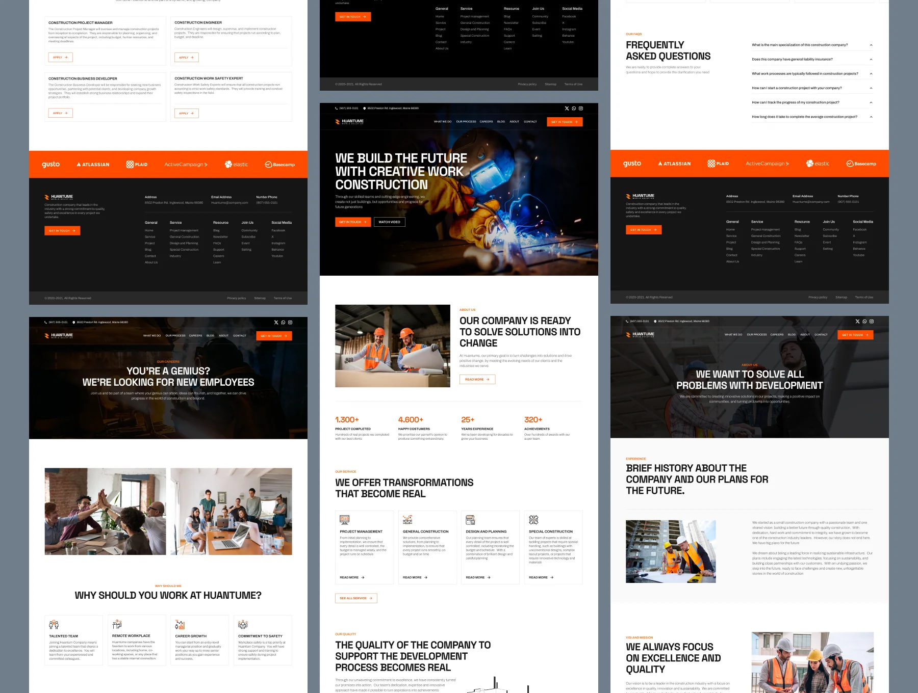 Huantume - Construction Website Template 2