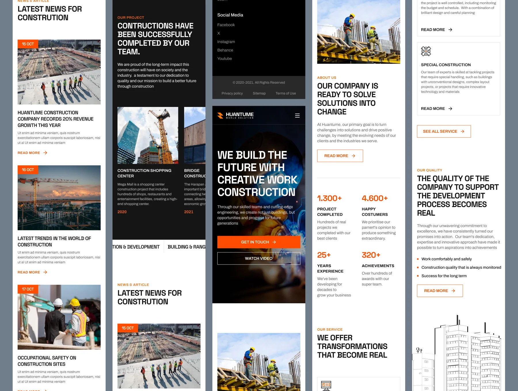 Huantume - Construction Website Template 3