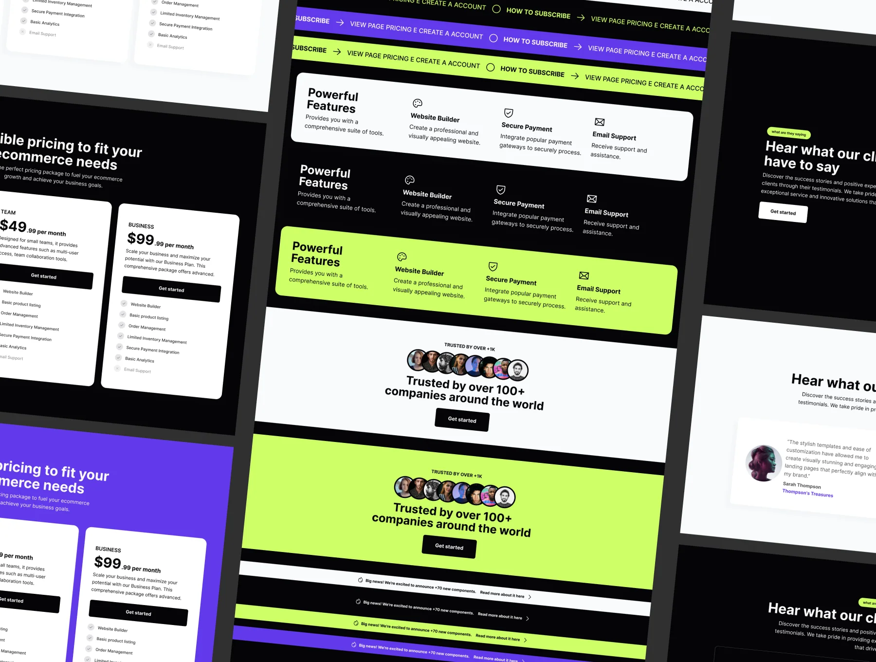 Hubble: SaaS Landing Page UI Kit 6