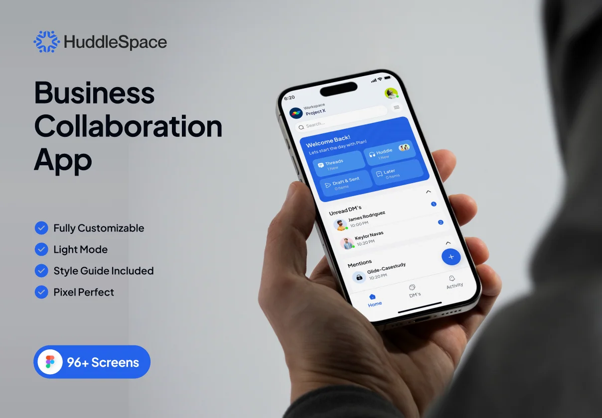 HuddleSpace - Business Collaboration App Ui Kit